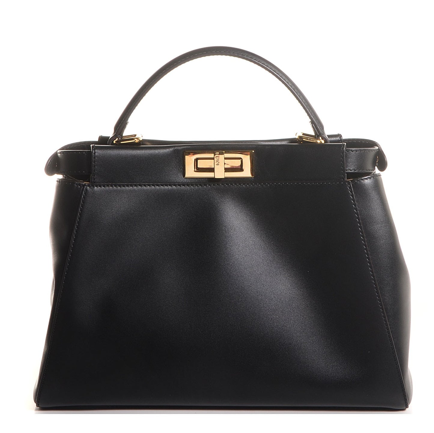 Vitello Morgan Fabric Jacquard Pequin Medium Peekaboo Iconic Satchel Black Tobacco