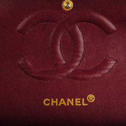 Chanel Lambskin Quilted Medium Double Flap Black 7 of 9