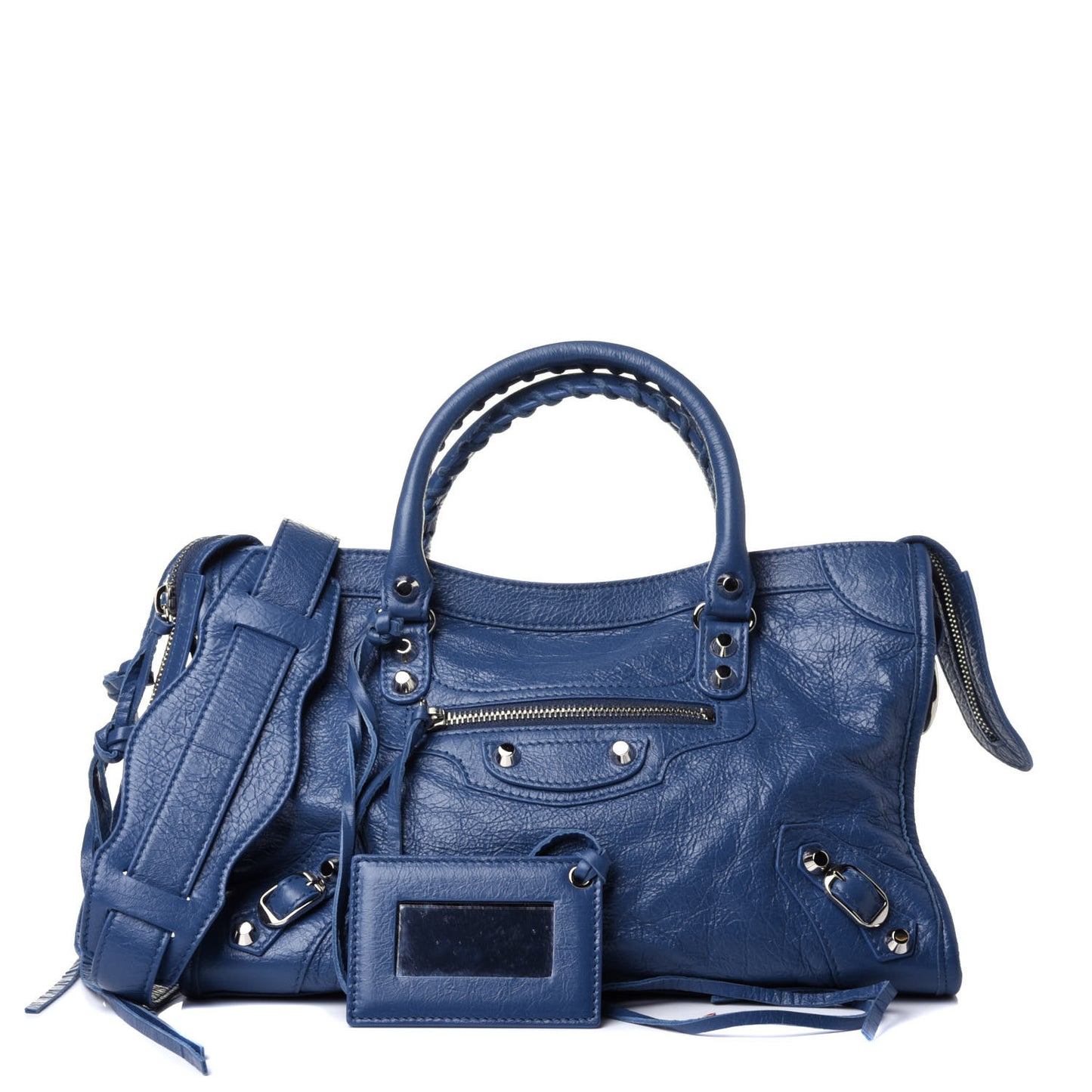 Agneau Classic Silver Hardware S City Denim Blue