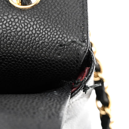 Chanel Caviar Quilted Jumbo Double Flap Black 12 of 14