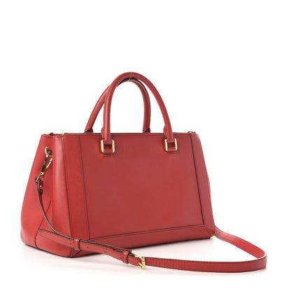 MCM Saffiano Nuovo Tote Red 4 of 10