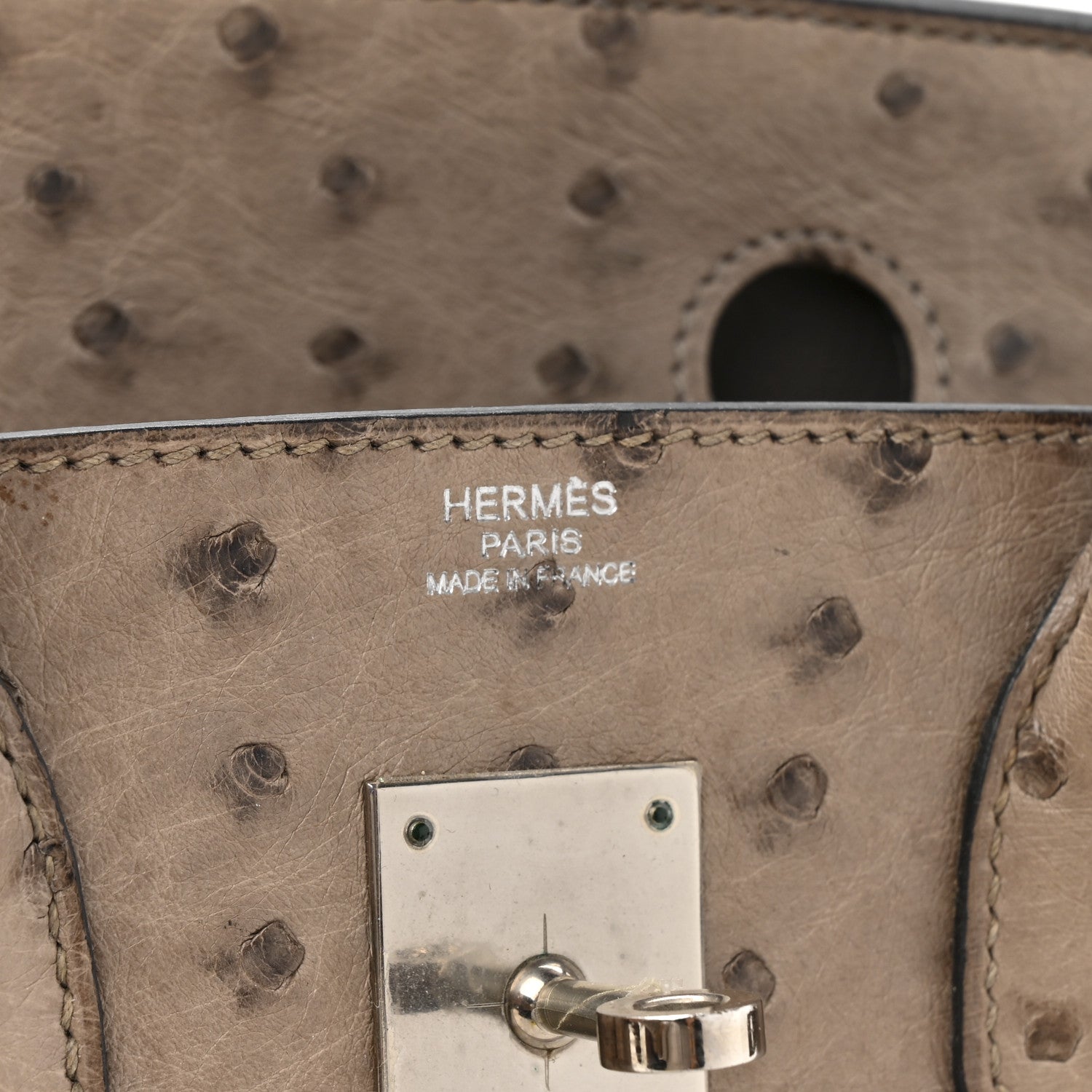 Hermes Ostrich Birkin 30 Mousse 6 of 17