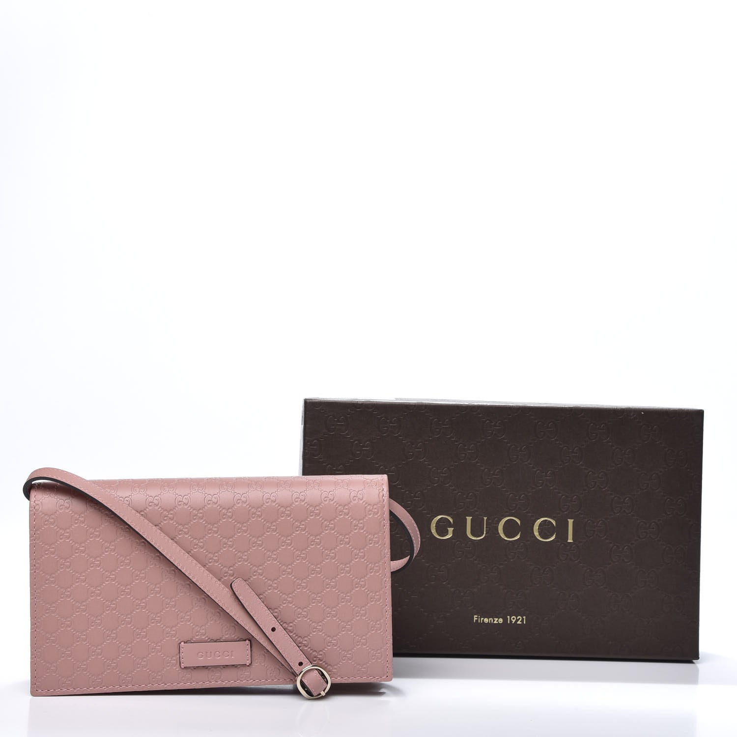 Gucci Microguccissima Crossbody Wallet Soft Pink 9 of 9
