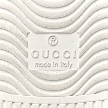 Gucci Calfskin Interlocking G Perforated Mens Ace Sneakers 11 White Grey Sky 7 of 9