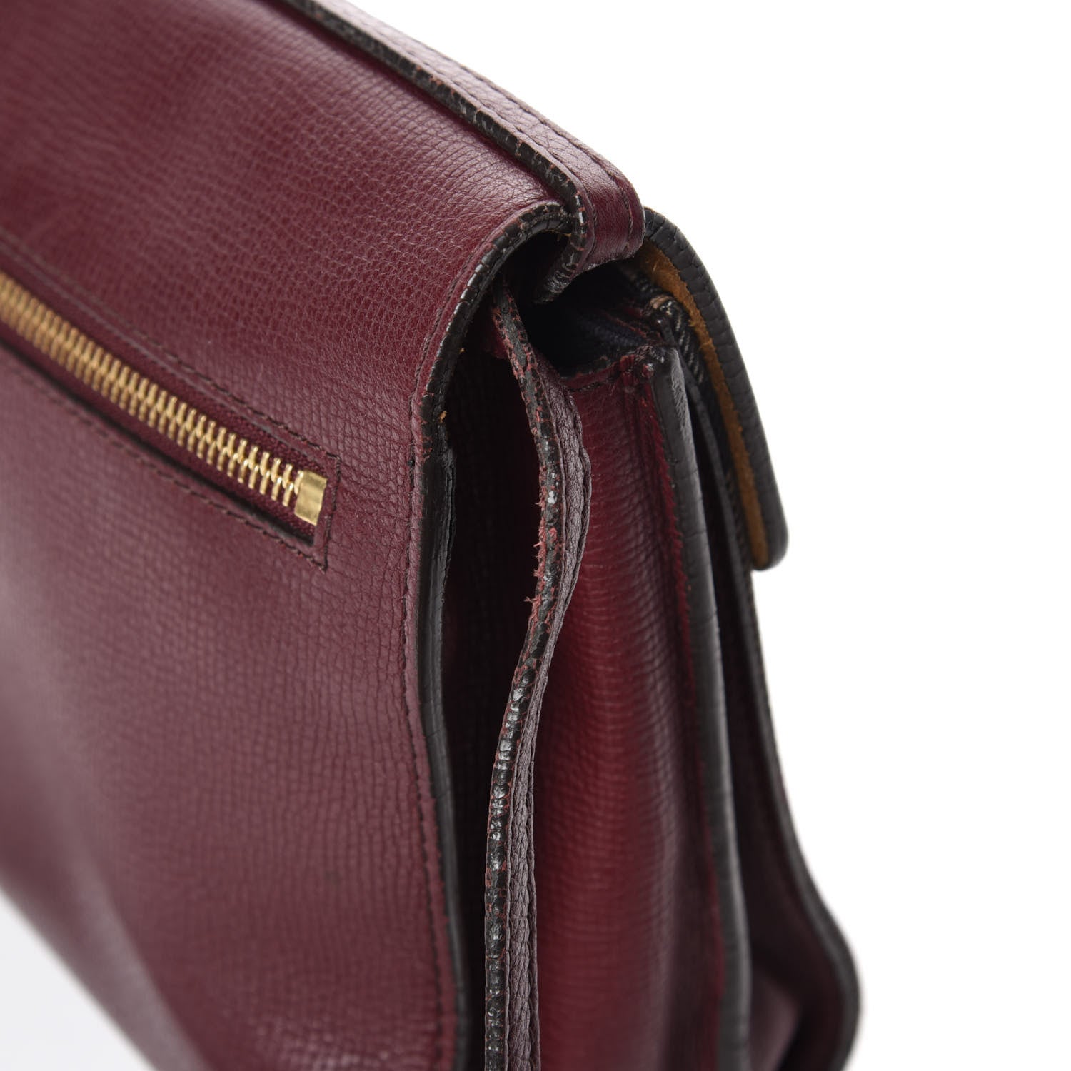 Burberry Derby Calfskin House Check Small Macken Crossbody Bag Mahogany Red 11 of 14