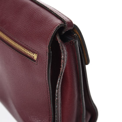 Burberry Derby Calfskin House Check Small Macken Crossbody Bag Mahogany Red 11 of 14