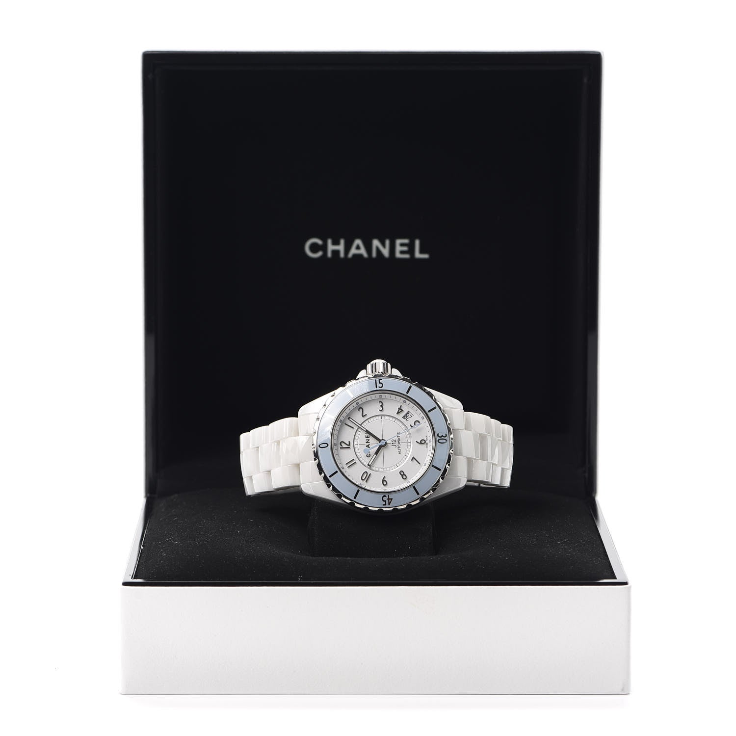 Chanel Stainless Steel Ceramic 38mm J12 Automatic Watch Soft Blue 6 of 6