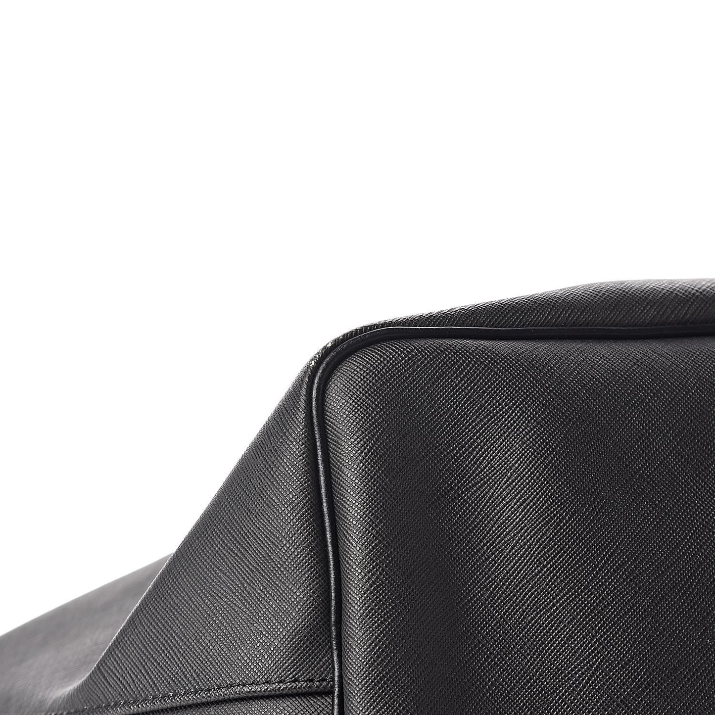 Textured Coated Canvas Rottweiler Pint Large Antigona Tote Black