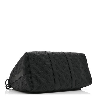 Louis Vuitton Monogram Taurillon Keepall Bandouliere 35 Black 4 of 9