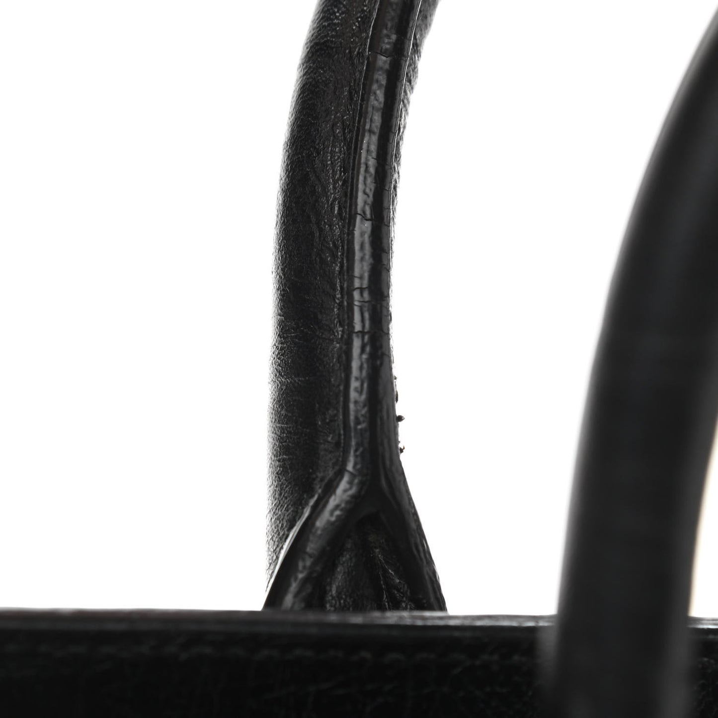 Calfskin Crocodile Embossed Nano Sac De Jour Black