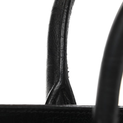 Saint Laurent Calfskin Crocodile Embossed Nano Sac De Jour Black 11 of 13