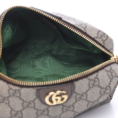 Gucci Soft GG Supreme Monogram Calfskin Medium Ophidia Cosmetic Case Beige Ebony New Acero 4 of 9