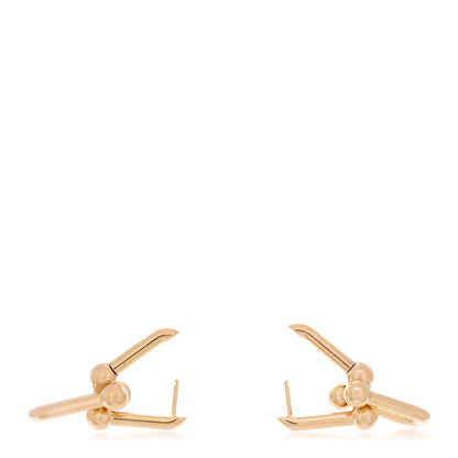 Tiffany 18K Rose Gold Large HardWear Link Earrings 3 of 5