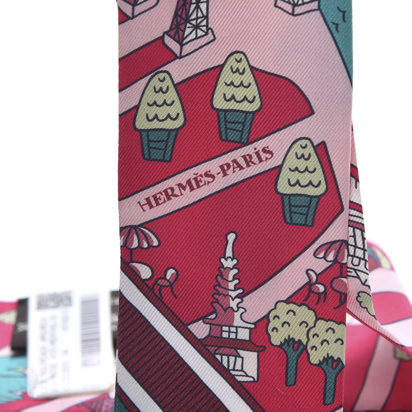 Silk Les Nouveaux Amoureux de Paris Twilly Rose Vif Menthol Bordeaux