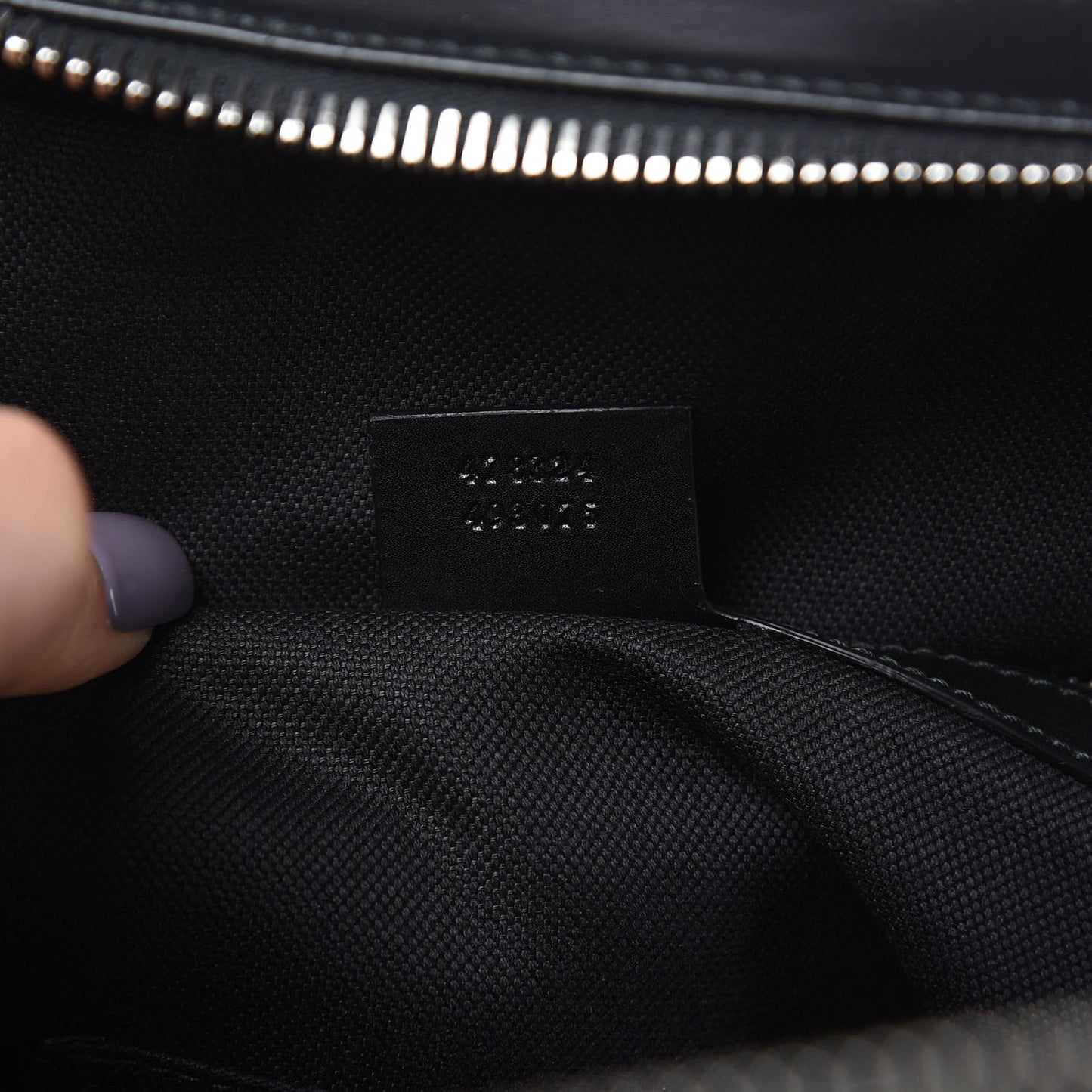 GG Supreme Monogram Web Tote Backpack Black Grey