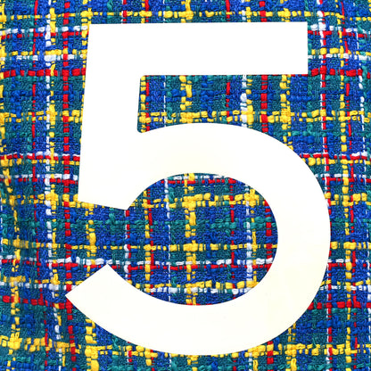 Chanel Tweed N°5 Tote White Multicolor 8 of 10