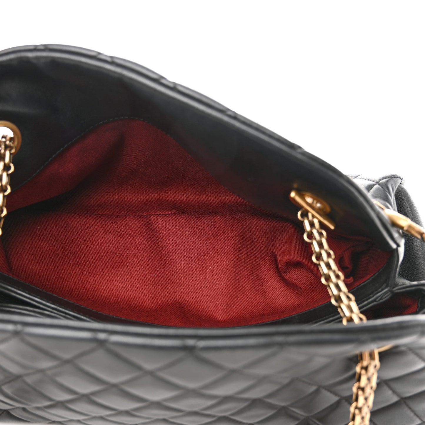 Lambskin Quilted Medium Just Mademoiselle Black