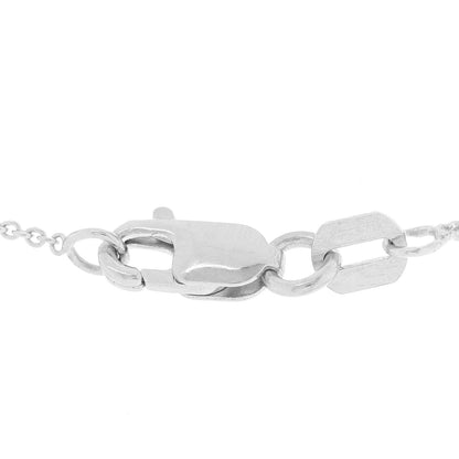 Roberto Coin 18K White Gold Diamond .15ctw Diamonds by the Inch Three Station Necklace 6 of 6