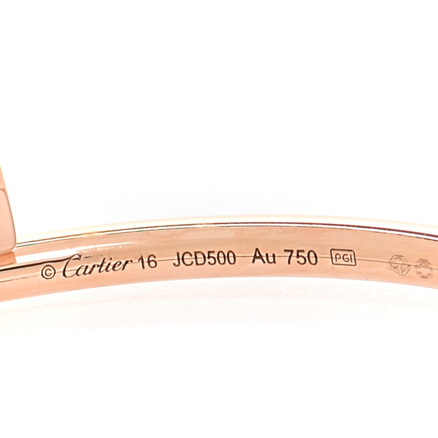 Cartier 18K Pink Gold Small Juste Un Clou Bracelet 16 4 of 5