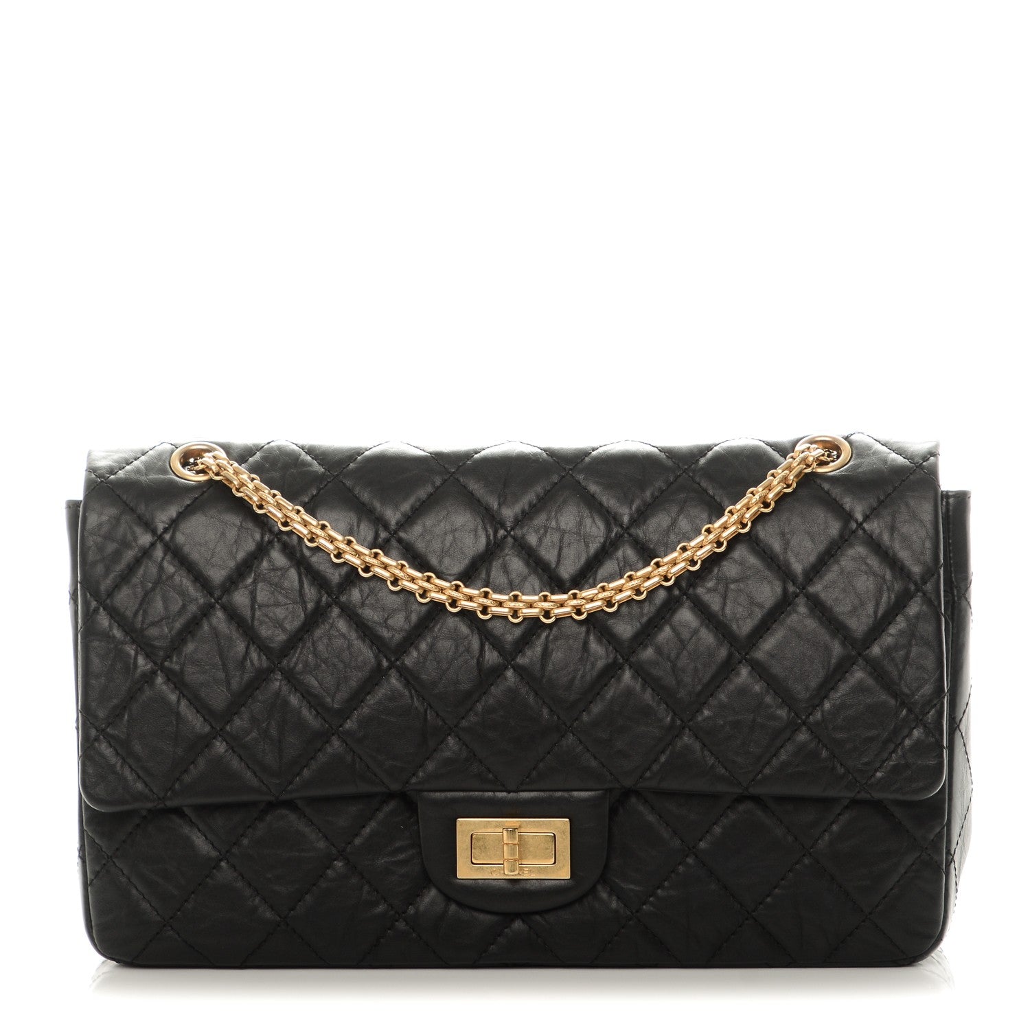 Chanel Aged Calfskin Quilted 2.55 Reissue 227 Flap Black 1 of 8