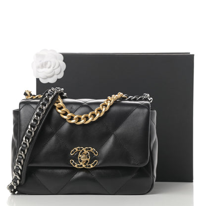 Chanel Lambskin Quilted Medium Chanel 19 Flap Black 15 of 15