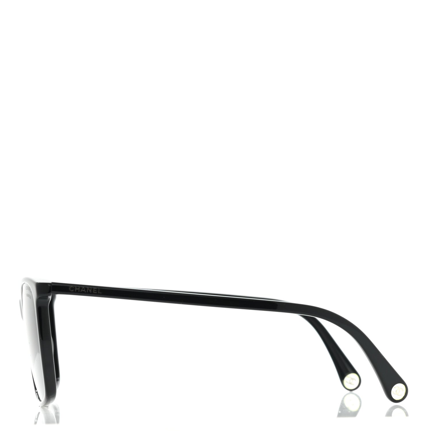 Chanel Acetate Polarized Square Sunglasses 5447 Black 3 of 8