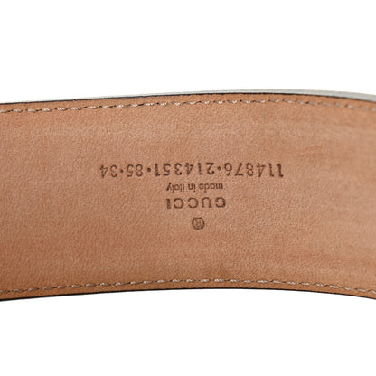 Gucci Monogram Interlocking G Belt 85 34 Dark Brown 3 of 5
