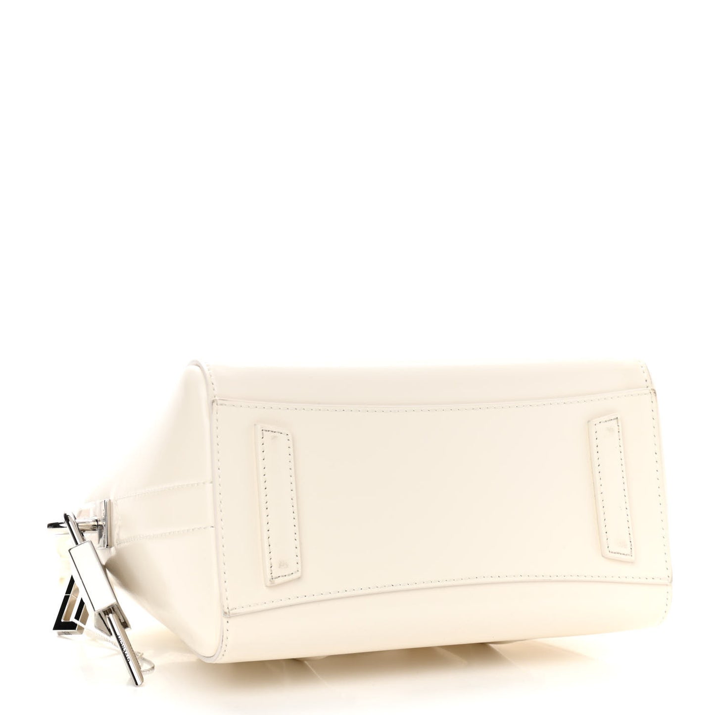 Box Calfskin Mini Lock Antigona Shoulder Bag White
