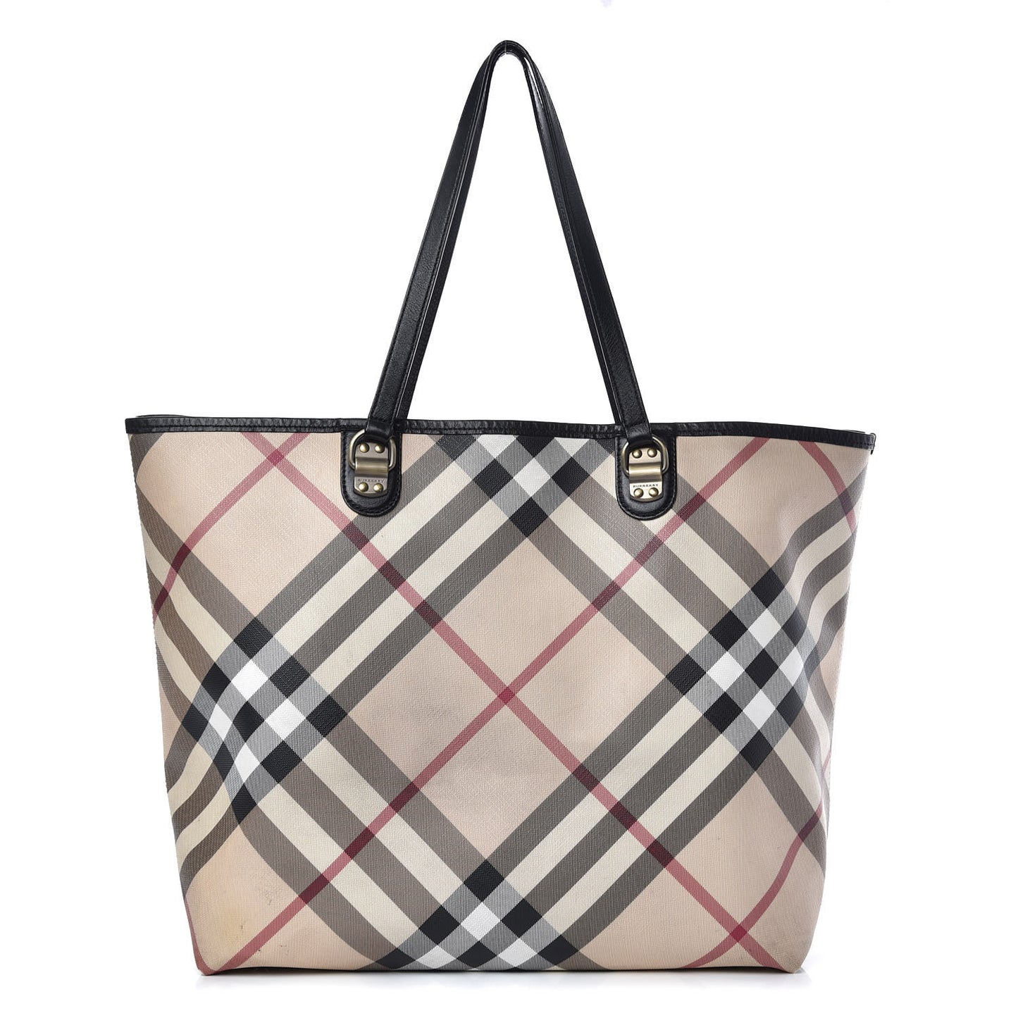 Supernova Check Tote Black