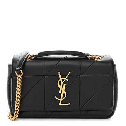 Saint Laurent Lambskin Patchwork Monogram Small Jamie Black 1 of 11