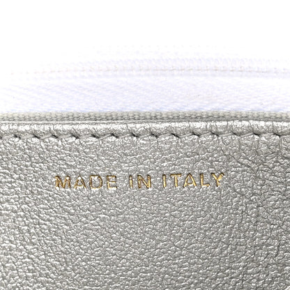 Chanel Shiny Calfskin Quilted Multicolor Top Handle Wallet On Chain WOC White 7 of 11
