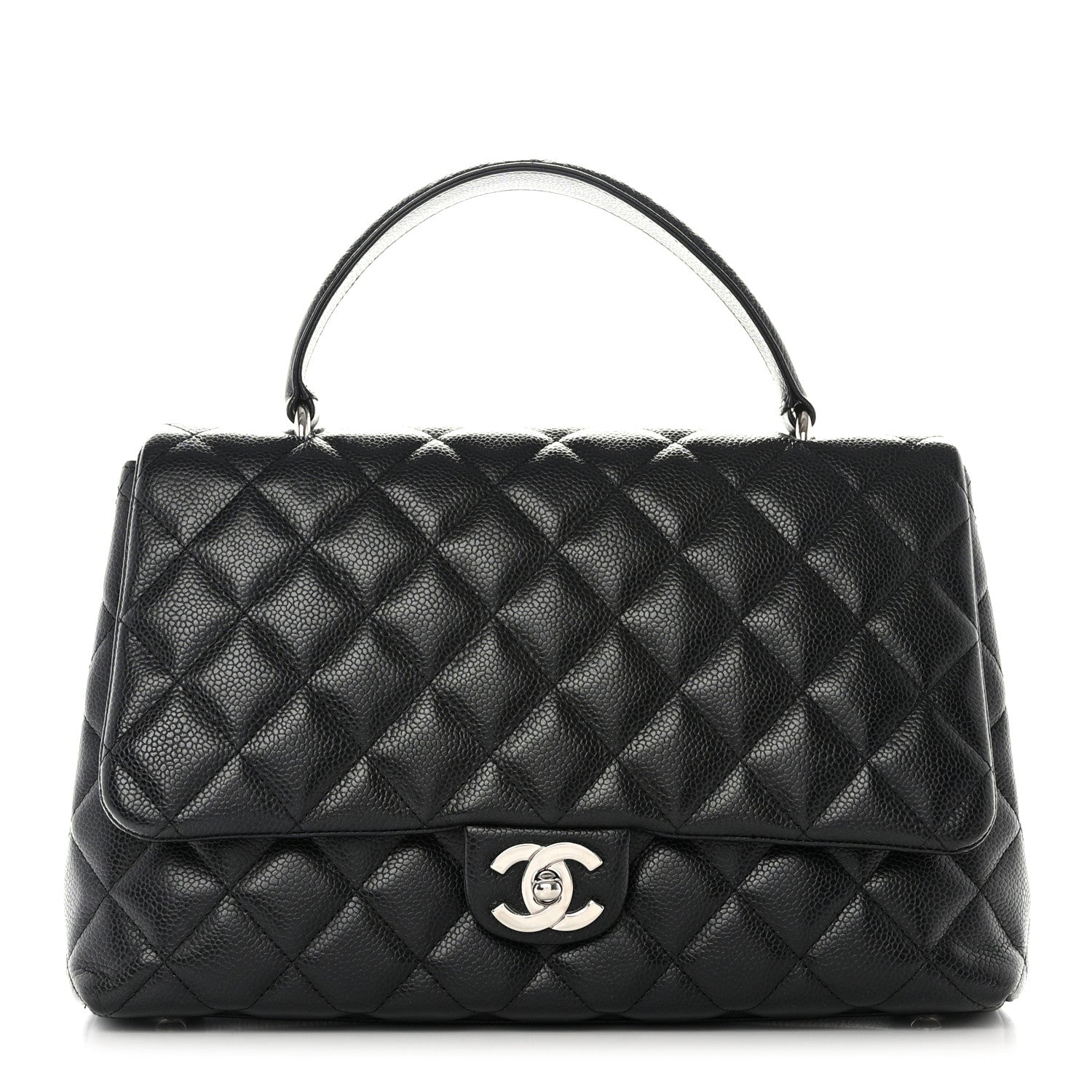 Chanel Caviar Quilted Jumbo Kelly Flap Bag Black 1 of 14