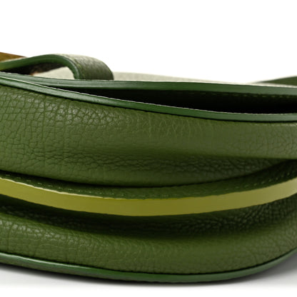 Delvaux Crispy Calfskin Mini Le Mutin Saddle Bag Green 11 of 11