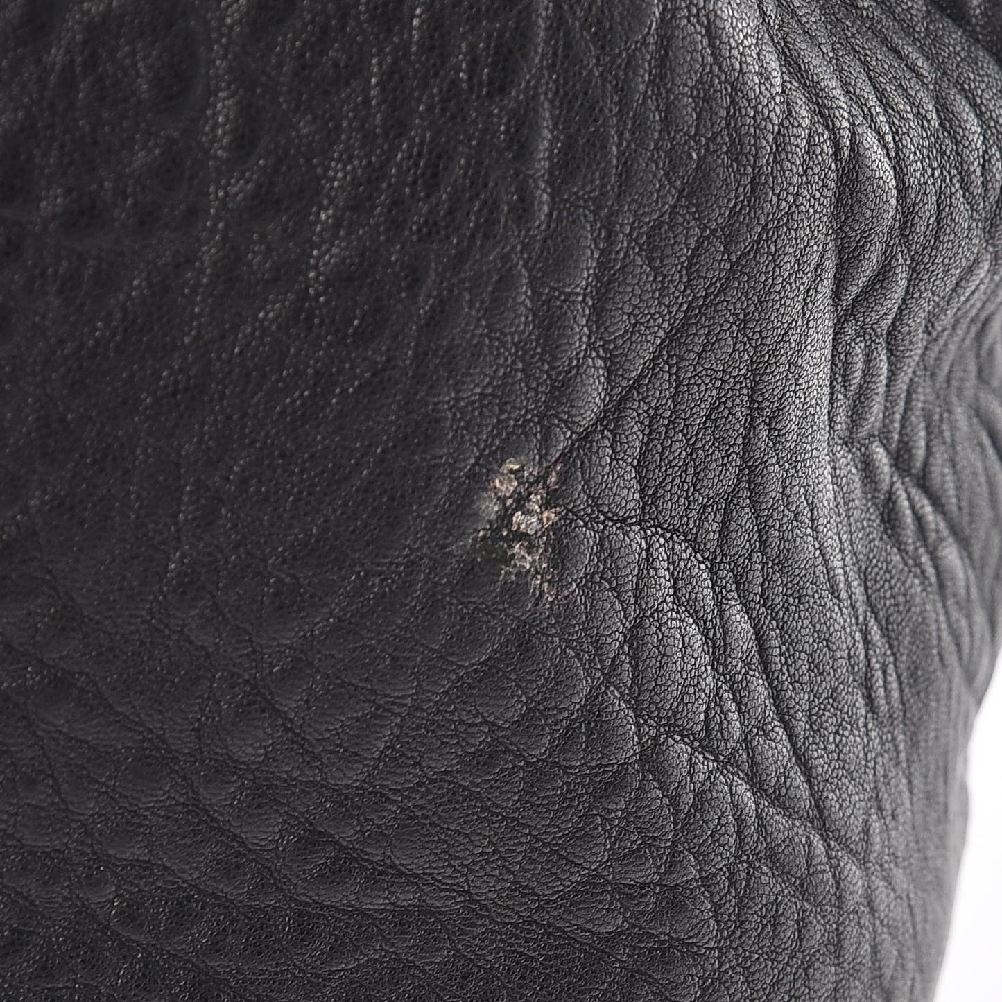 Pebbled Lambskin Diego Bucket Black Nickel Hardware