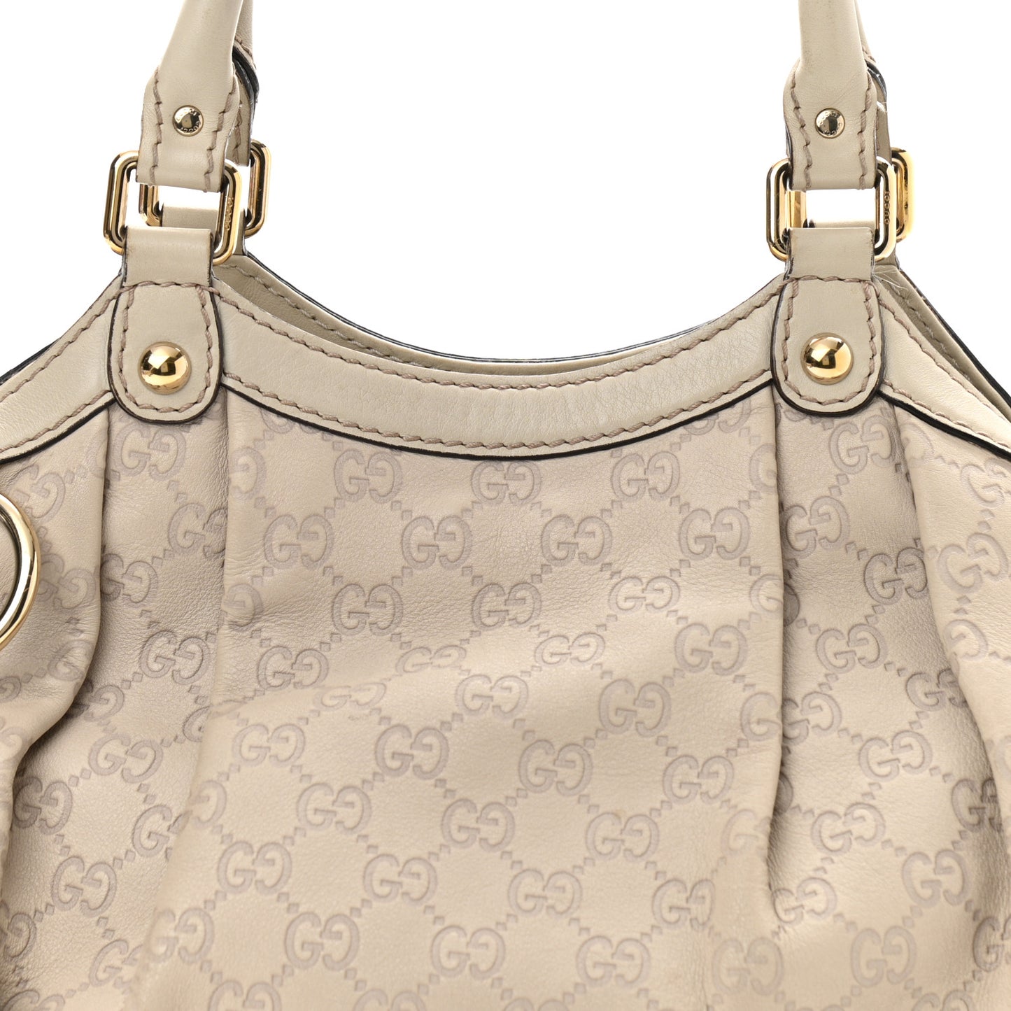 Guccissima Medium Sukey Tote Mystic White