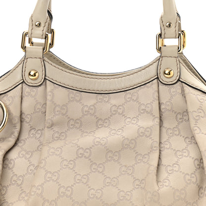 Gucci Guccissima Medium Sukey Tote Mystic White 8 of 14