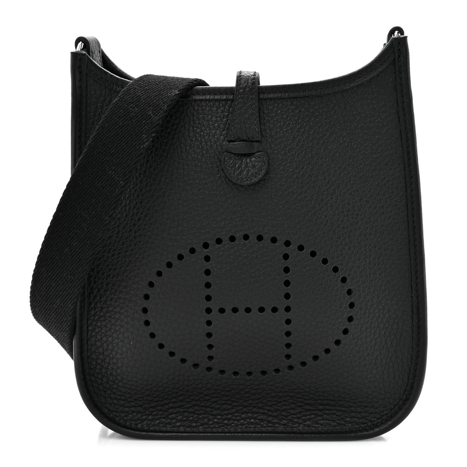 Hermes Taurillon Clemence Evelyne TPM Black 1 of 11