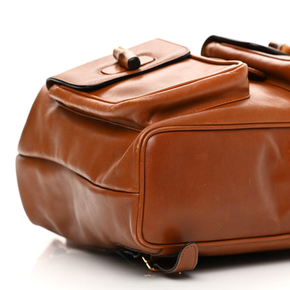 Gucci Calfskin Bamboo Backpack Brown 9 of 17