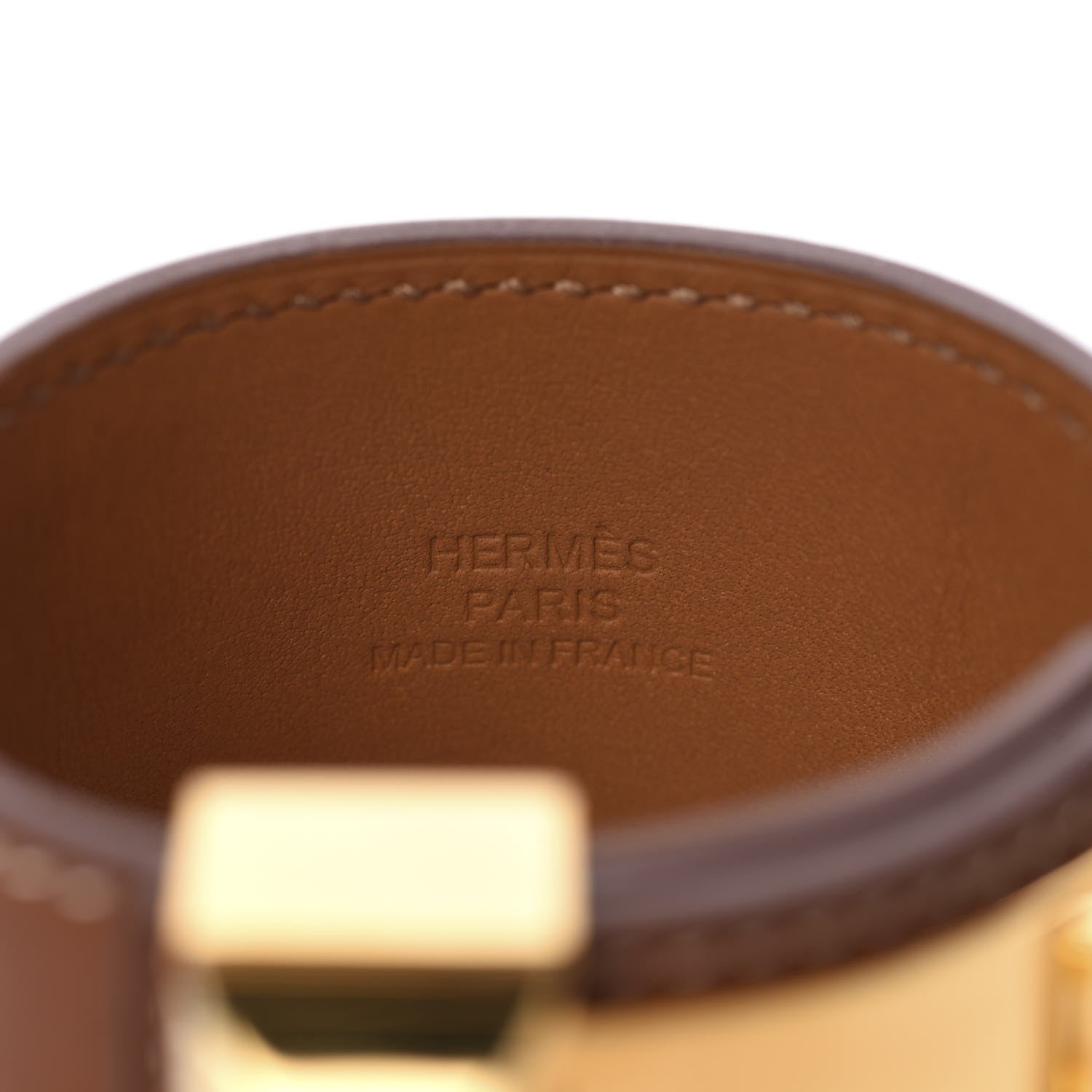 Hermes Barenia Collier de Chien CDC Bracelet Fauve 5 of 7