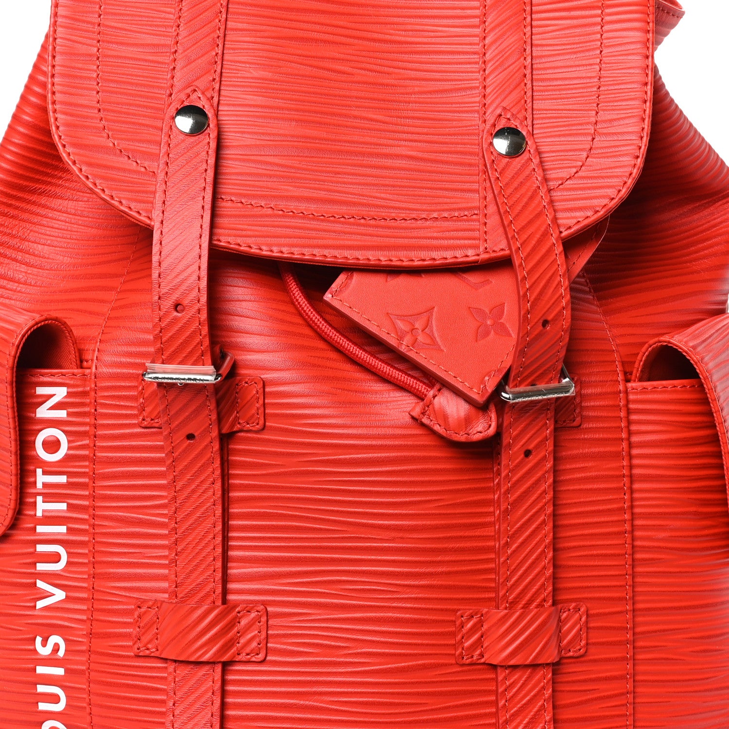 Louis Vuitton Epi Christopher Backpack MM Red 7 of 9