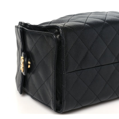Chanel Caviar Quilted Small Chanel 25 Handbag Black 9 of 10