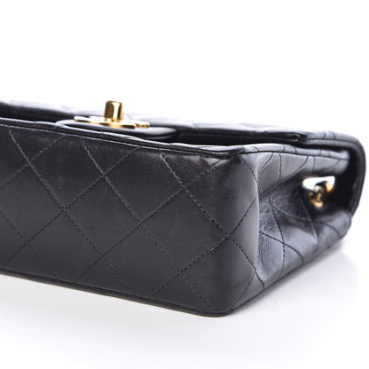 Chanel Lambskin Quilted Mini Square Flap Black 10 of 12