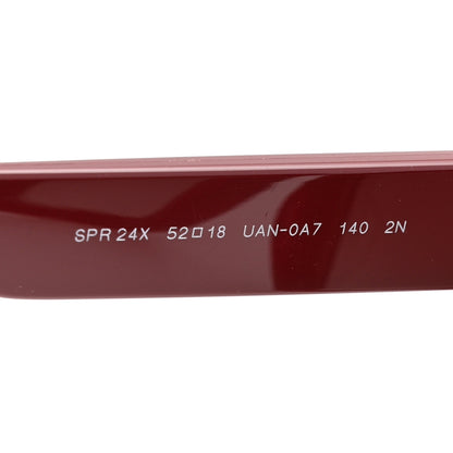 Prada Cat Eye Sunglasses SPR 24XS Burgundy 6 of 8