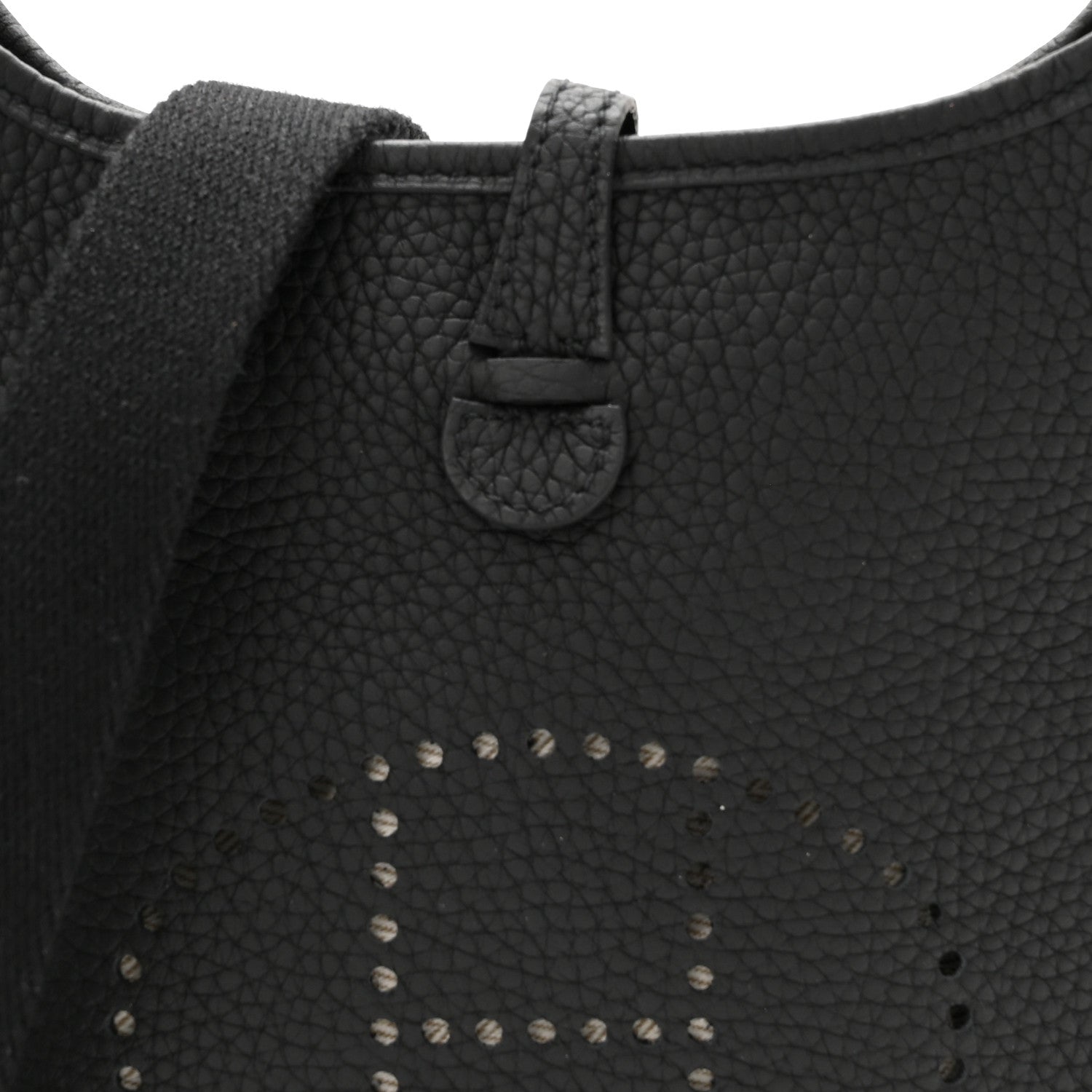 Hermes Taurillon Clemence Evelyne TPM Black 8 of 10