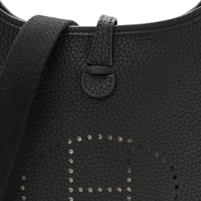 Hermes Taurillon Clemence Evelyne TPM Black 8 of 10