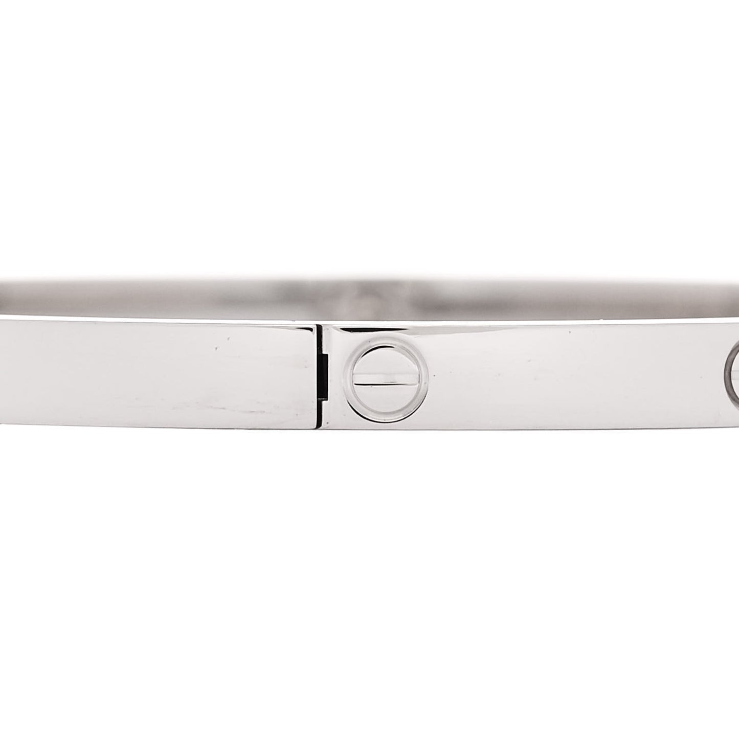 18K White Gold Small LOVE Bracelet 17