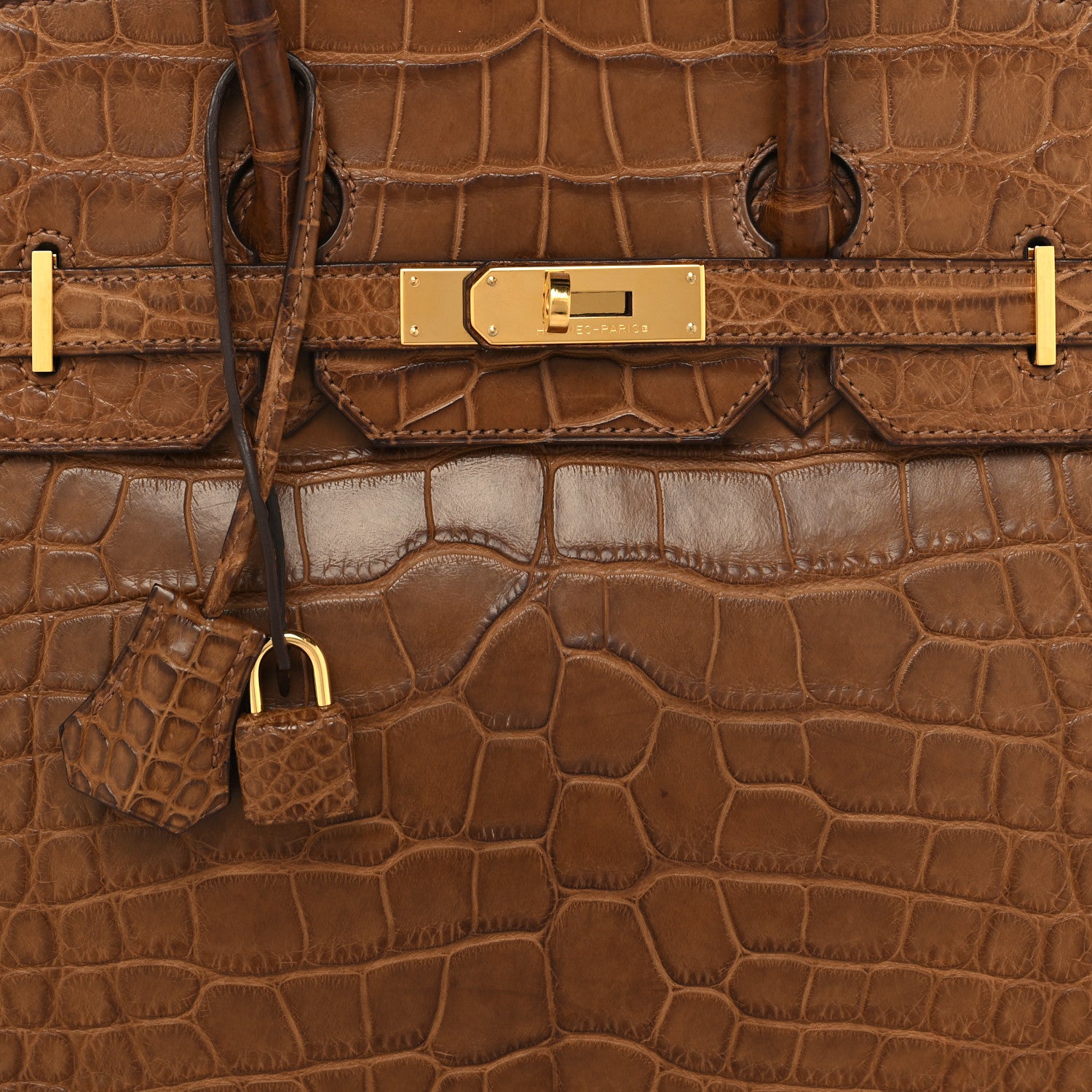 Hermes Matte Alligator Birkin 35 Alezan 8 of 13