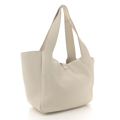 Saint Laurent Grained Deerskin Bea Tote Blanc Vintage 3 of 11