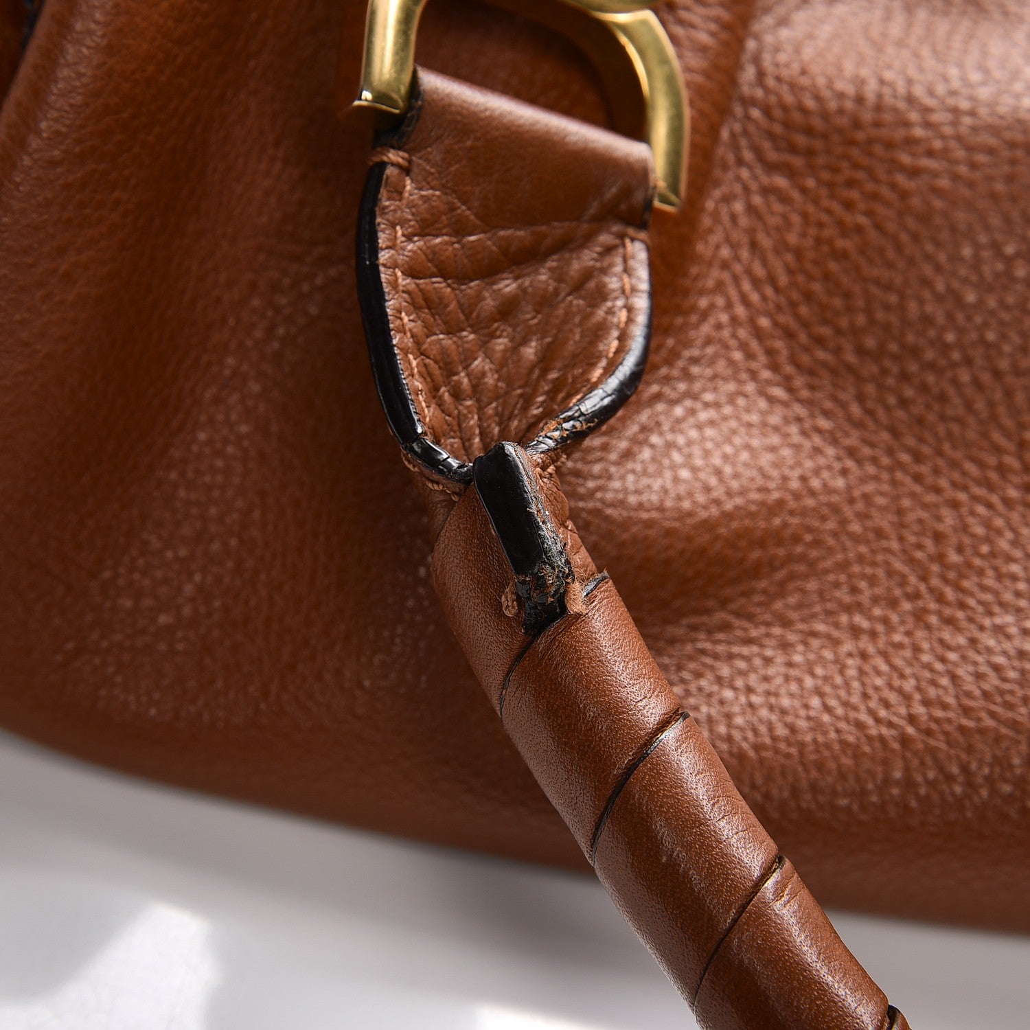 Chloe Calfskin Large Marcie Satchel Tan 12 of 25