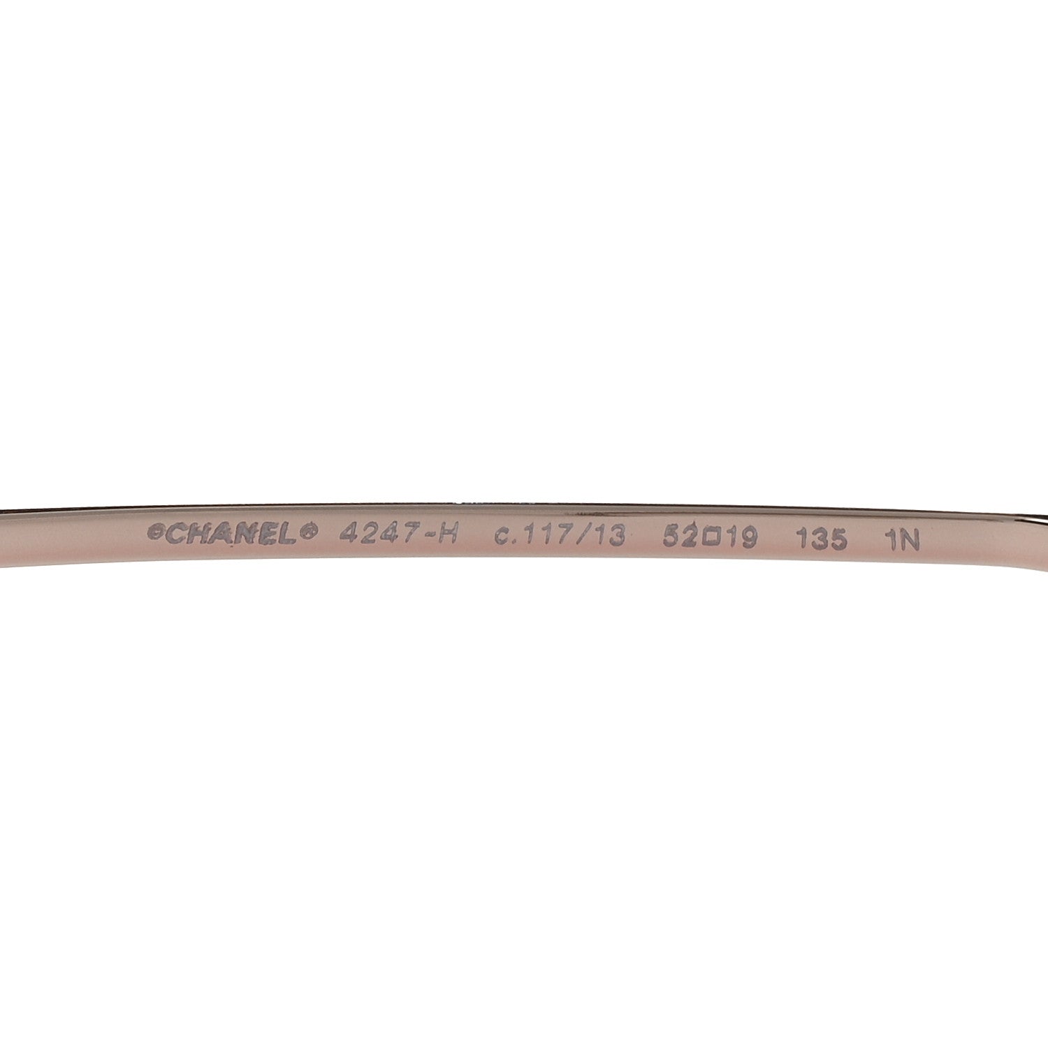 Chanel Round Pearl Sunglasses 4247-H Pink Gold 5 of 8